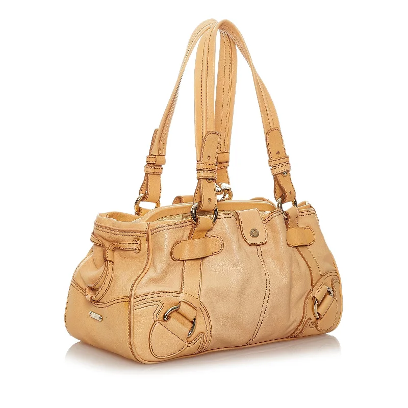 Clearance Bags For Budget Shoppers Celine Leather Shoulder Bag (SHG-27371)