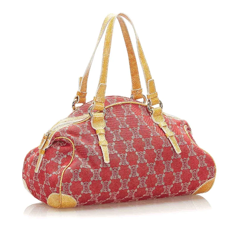 Designer Bags For Luxury Collectors Celine Macadam Denim Shoulder Bag (SHG-17590)