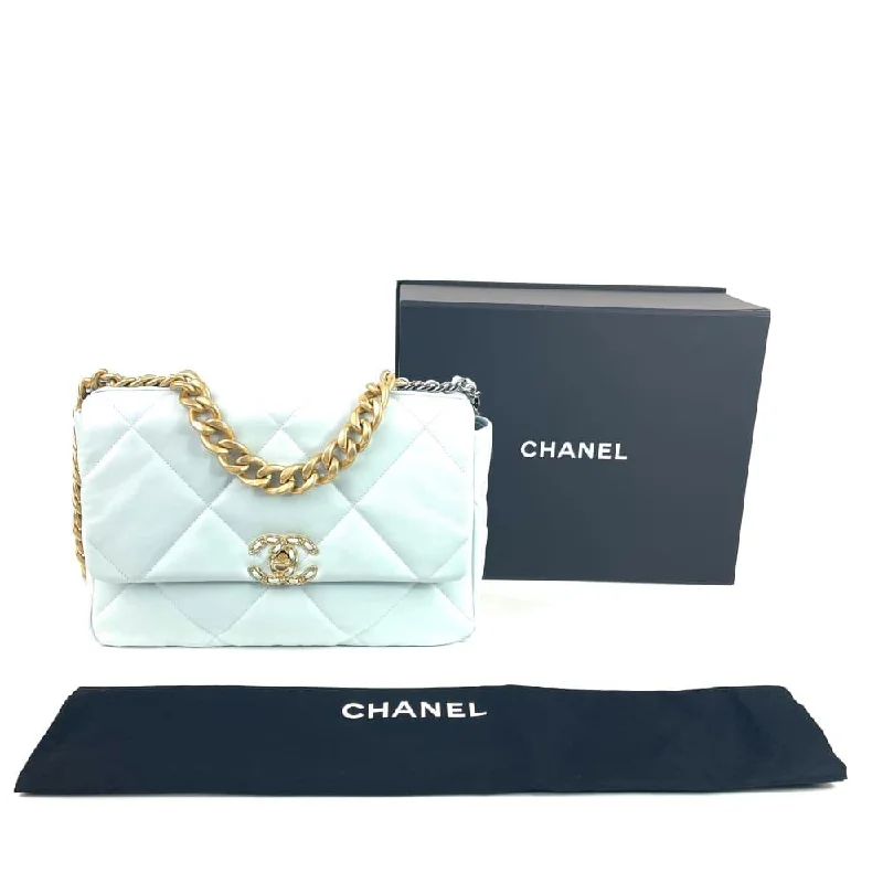 Trendy Bags For Women And Men In 2025 CHANEL 19 Flap Bag -Large Light Blue