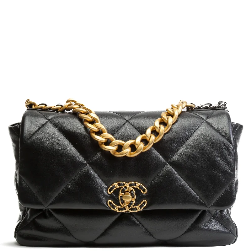 Glamorous Bags For Evening Events And Parties CHANEL 19 Flap Bag - Black