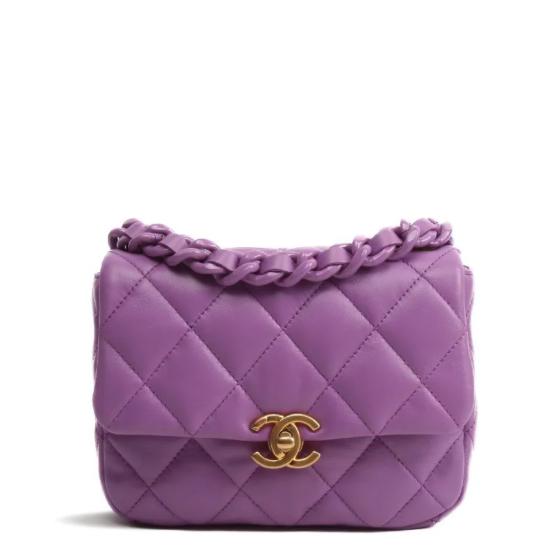 Bags For Urban And Trendy Looks CHANEL Mini Candy Chain Flap Bag - Purple