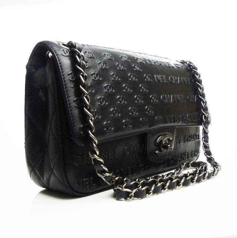 Spacious Bags With Holiday Promotions CHANEL 'Paris Dallas' black flap bag Limited Edition