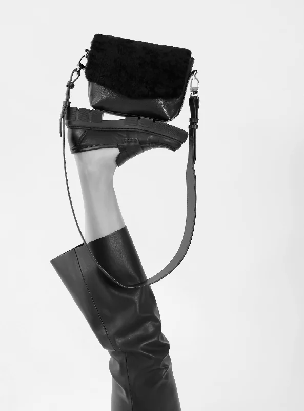 Clearance-Priced Bags SHEARLING FLAP BAG