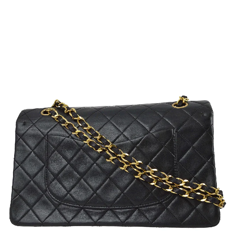 Party Bags For New Year's Eve And Special Occasions Chanel 1989-1991 Black Lambskin Medium Classic Double Flap Bag Party Bags For New Year's Eve And Special Occasions Chanel 1989-1991 Black Lambskin Medium Classic Double Flap Bag