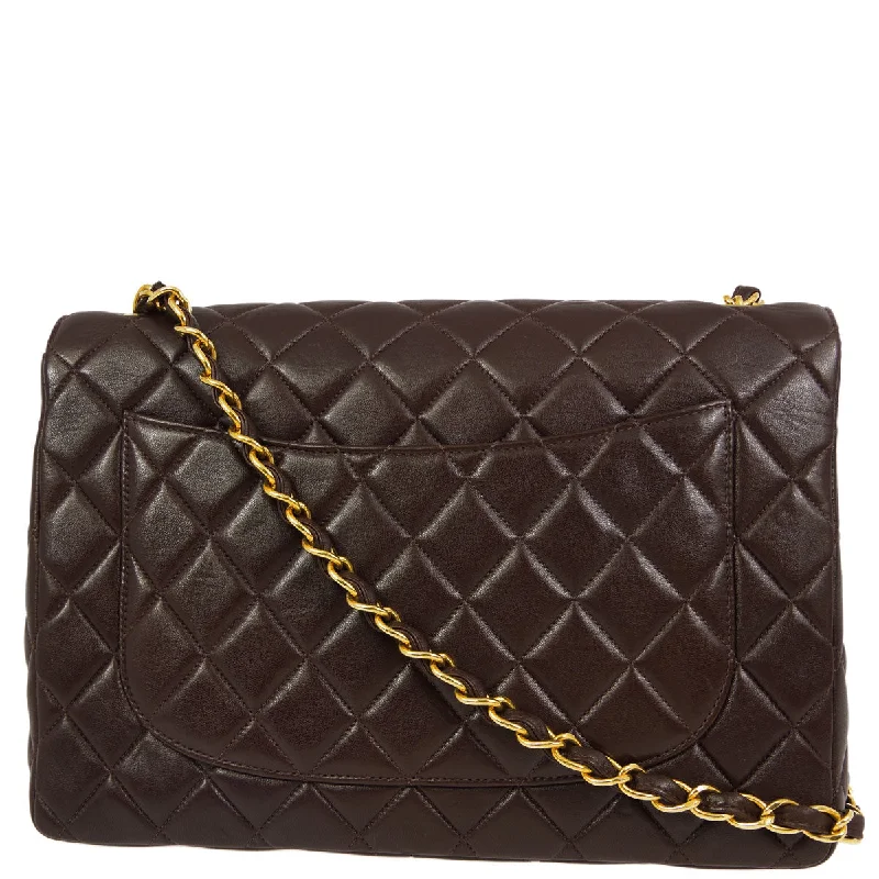 Versatile Bags That Suit Any Outfit Or Event Chanel * 1996-1997 Brown Lambskin Jumbo Classic Flap Bag Versatile Bags That Suit Any Outfit Or Event Chanel * 1996-1997 Brown Lambskin Jumbo Classic Flap Bag