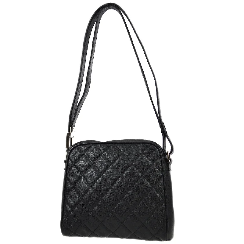 Stylish Bags For Fashion Bloggers With Promotions Chanel 1989-1991 Black Caviar Shoulder Bag