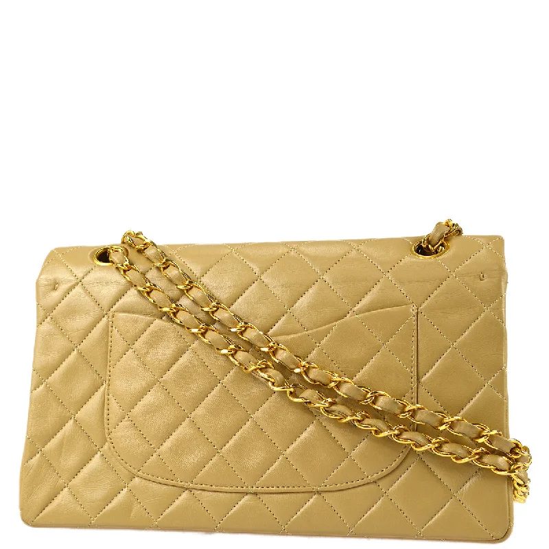 Cozy Handbags With Clearance Prices Chanel 1989-1991 Classic Double Flap Medium Shoulder Bag Beige Lambskin Cozy Handbags With Clearance Prices Chanel 1989-1991 Classic Double Flap Medium Shoulder Bag Beige Lambskin