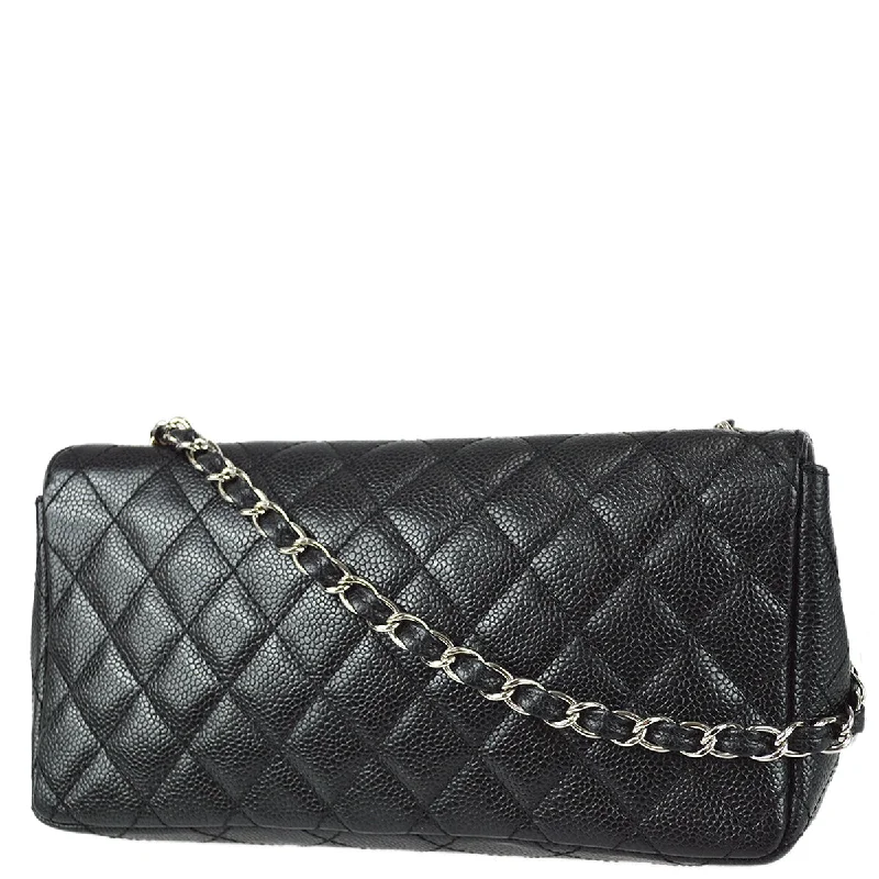 Flash Sales On Premium And High-Quality Bags Chanel 1989-1991 Black Caviar East West Flap Bag SHW Flash Sales On Premium And High-Quality Bags Chanel 1989-1991 Black Caviar East West Flap Bag SHW