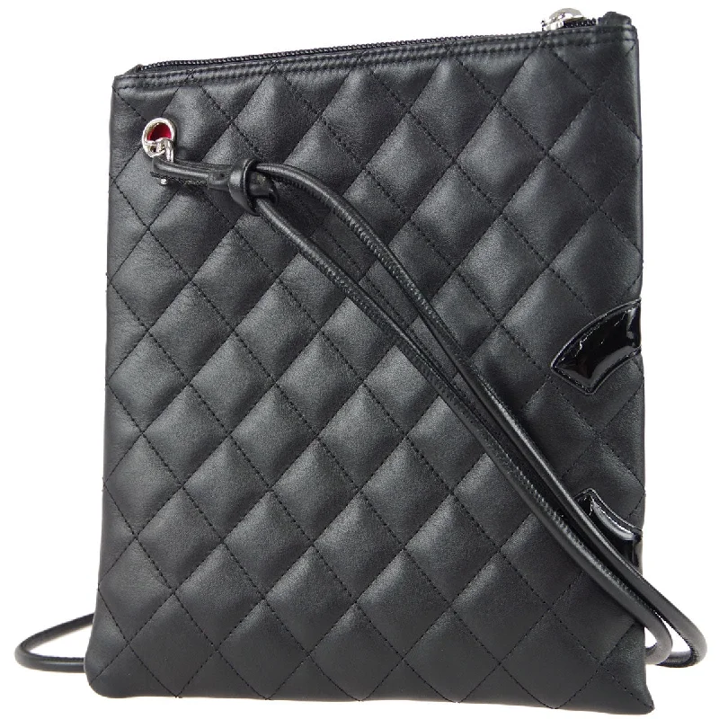 Trendy Festival Bags With Limited-Time Offers Chanel 1989-1991 * Cambon Ligne Shoulder Bag Black Calfskin
