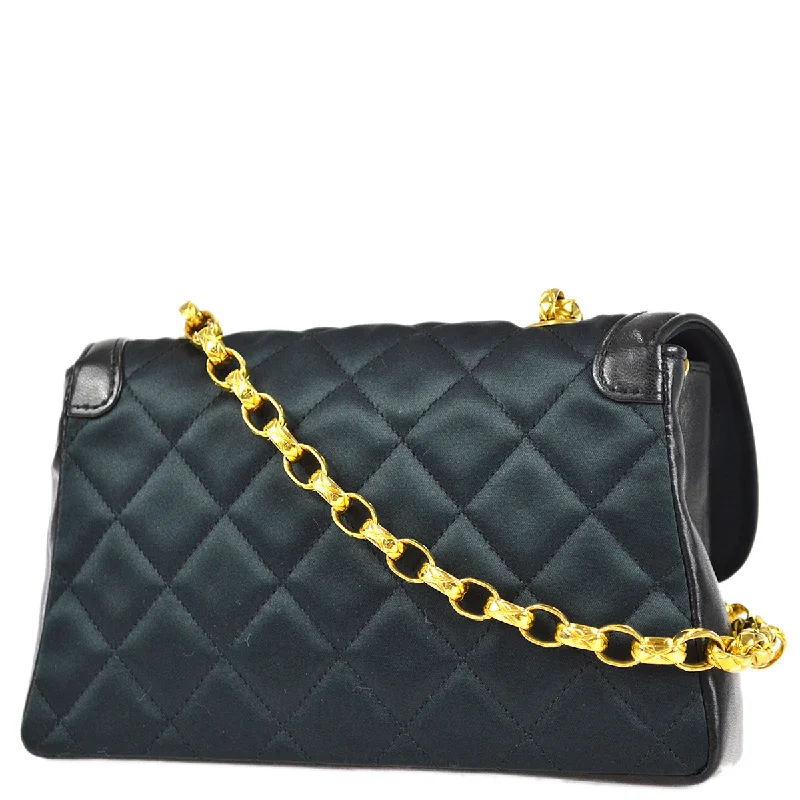 Designer Bags For Luxury Collectors With Offers Chanel 1989-1991 Black Satin Bijou Chain Shoulder Bag