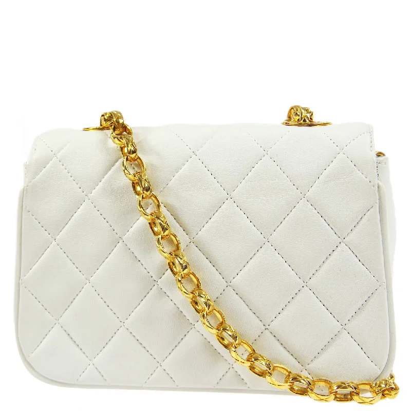 High-Quality Bags Chanel 1991-1994 * White Lambskin Bijou Chain Shoulder Bag