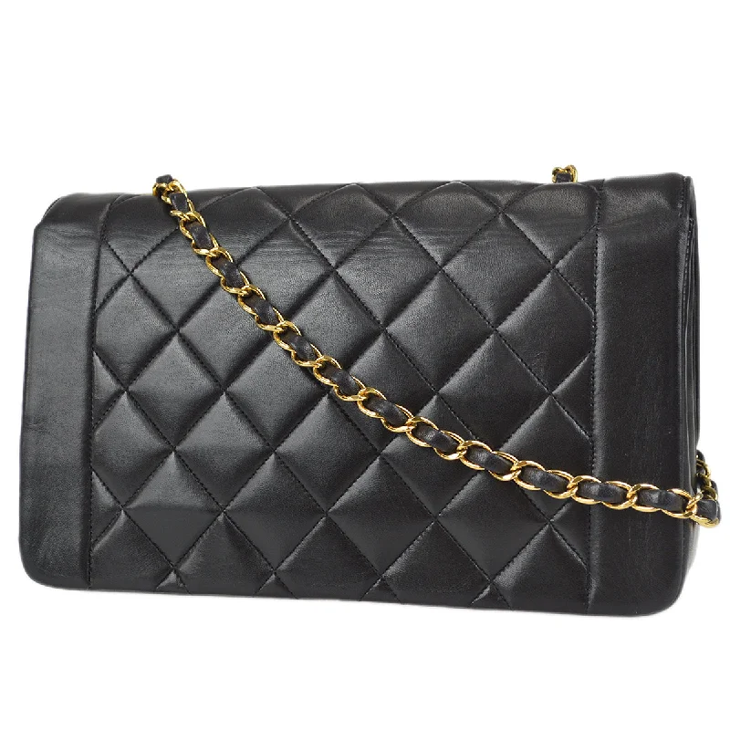 Bags With Tsa-Approved Features Chanel 1991-1994 Medium Diana Chain Shoulder Bag Black Lambskin Bags With Tsa-Approved Features Chanel 1991-1994 Medium Diana Chain Shoulder Bag Black Lambskin