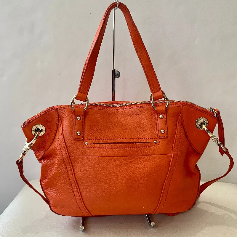 Eco-Friendly And Discounted Bags B. Makowsky Leather Shoulder Bag Orange