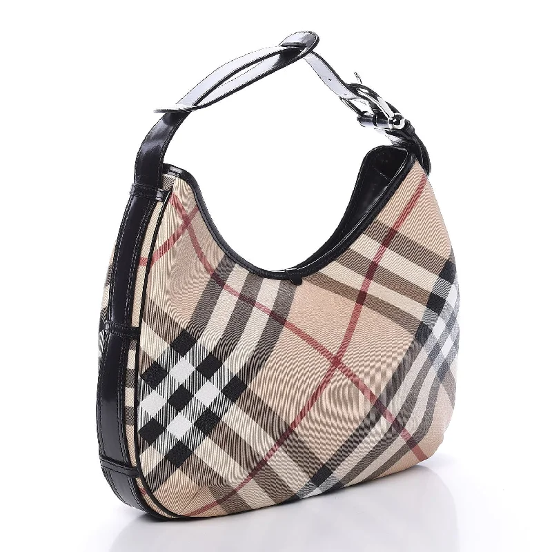 Lightweight Bags With Clearance Prices BURBERRY Nova Check Hobo Bag