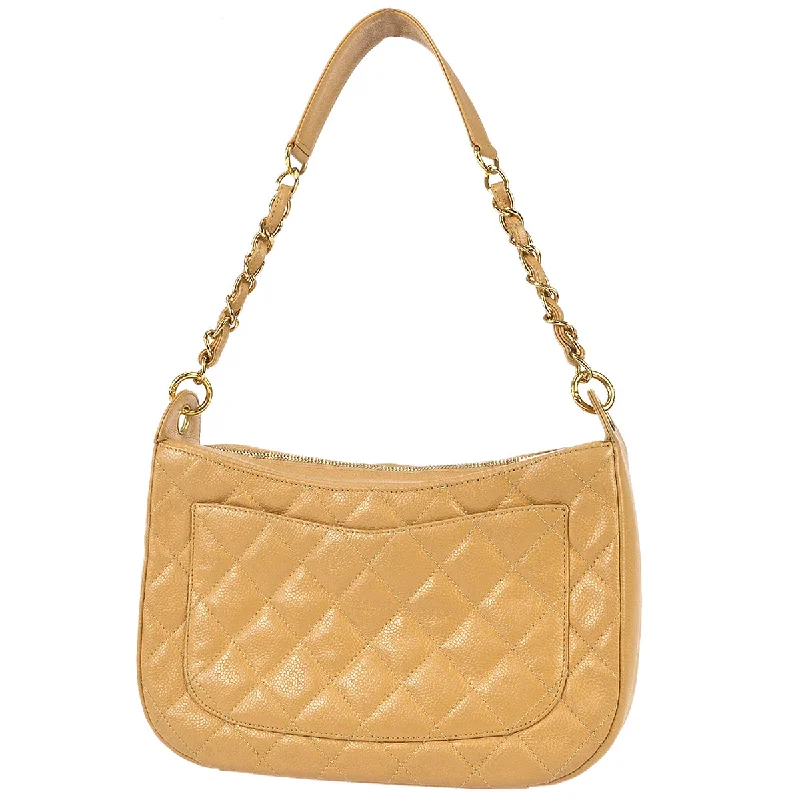 Chic Bags For Office Professionals And Urban Dwellers Chanel 2004-2005 Hobo Chain Handbag Beige Caviar Chic Bags For Office Professionals And Urban Dwellers Chanel 2004-2005 Hobo Chain Handbag Beige Caviar