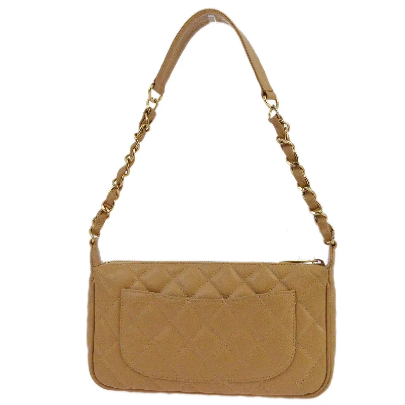 Bags For Outdoor Adventures Chanel Beige Caviar Hobo Chain Handbag