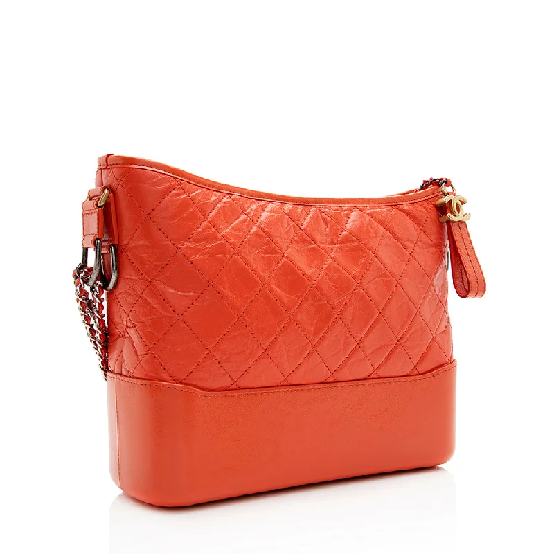 Inspired Bags For High-End Fashion Chanel Aged Calfskin Gabrielle Medium Hobo (SHF-21432)