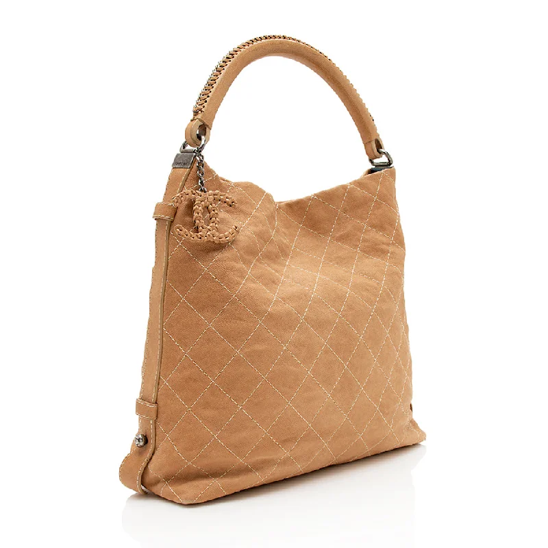 Inspired Bags For Timeless Elegance Chanel Aged Caviar Leather Boy Hobo (SHF-12818)