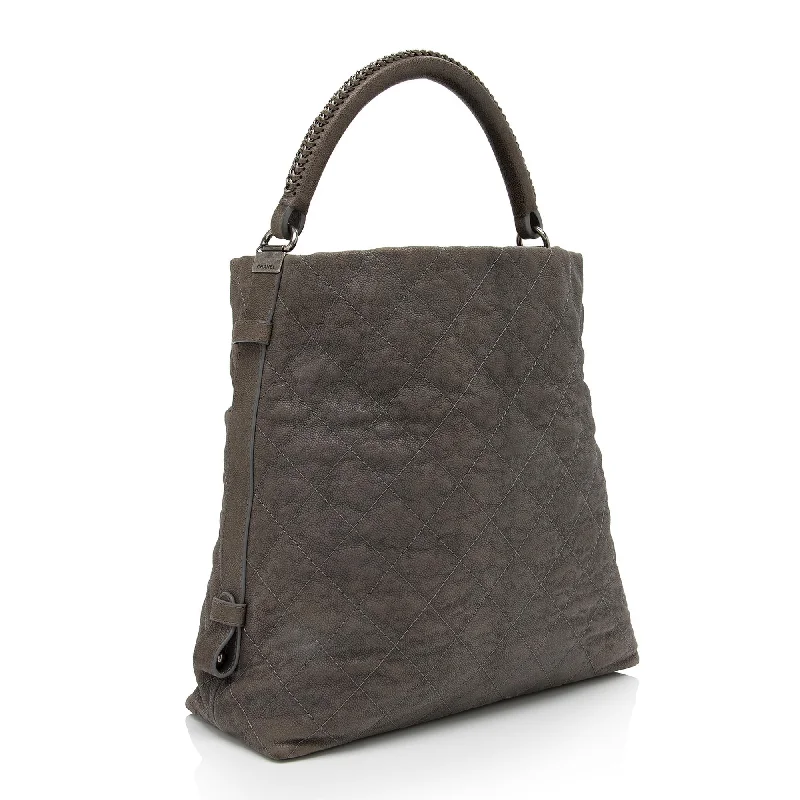 Bags For Minimalist And Functional Design Chanel Aged Caviar Leather Boy Hobo (SHF-yVlC0J)