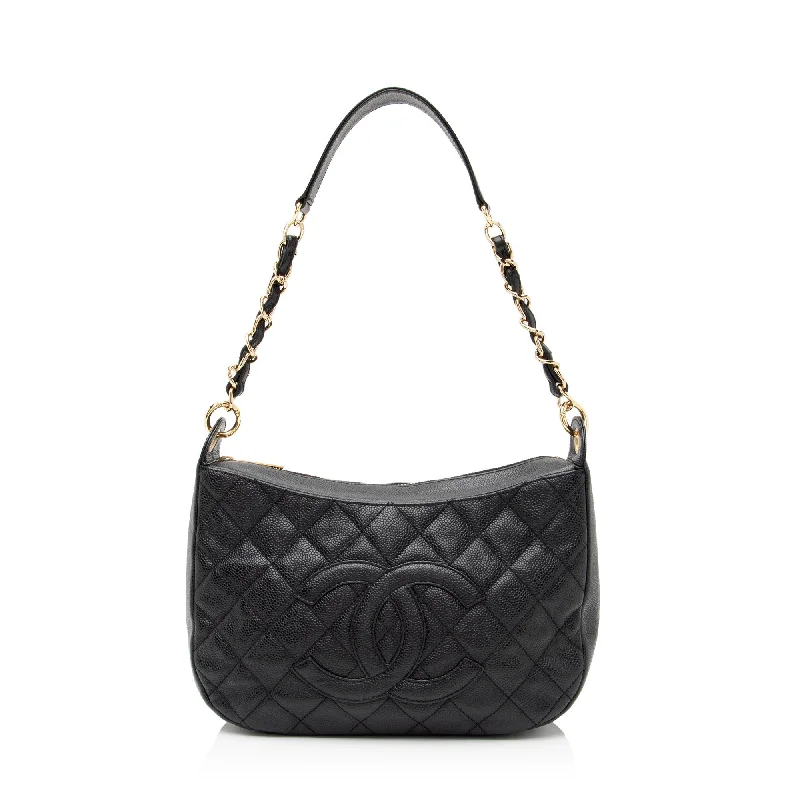 Limited-Time Offer On Trendy Bags Chanel Caviar Leather Timeless CC Hobo (SHF-fu7h3a)