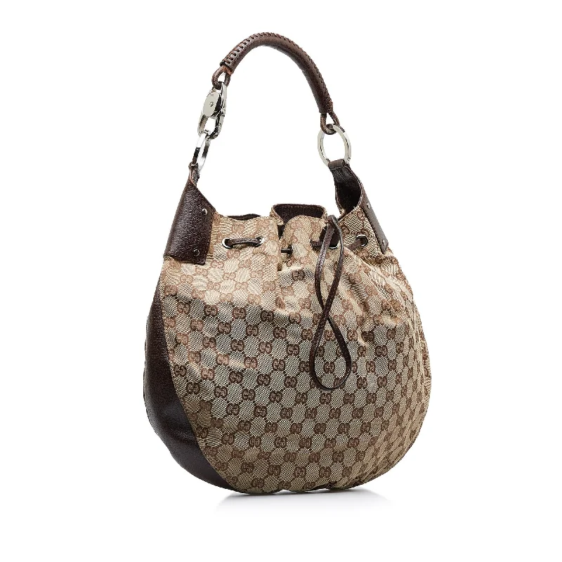 Designer Bags For Luxury Collectors With Offers Gucci GG Canvas Hobo Bag (SHG-4cK0K3)