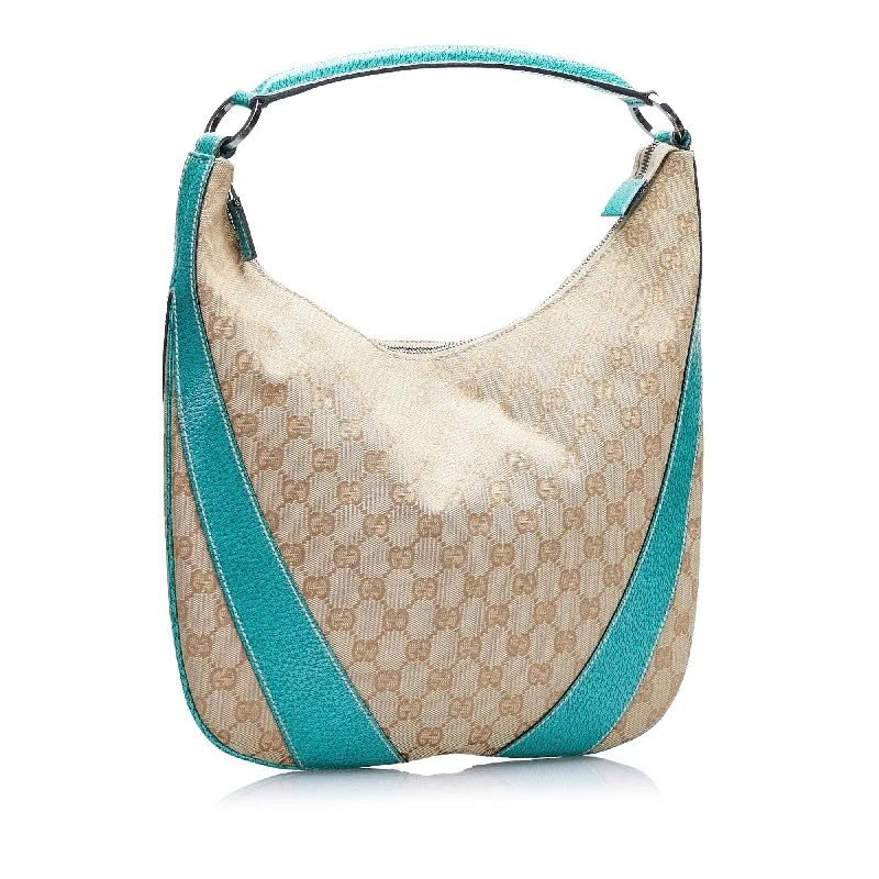Stylish Bags For Fashion Bloggers With Promotions Gucci GG Canvas Hobo (SHG-ValwMn)