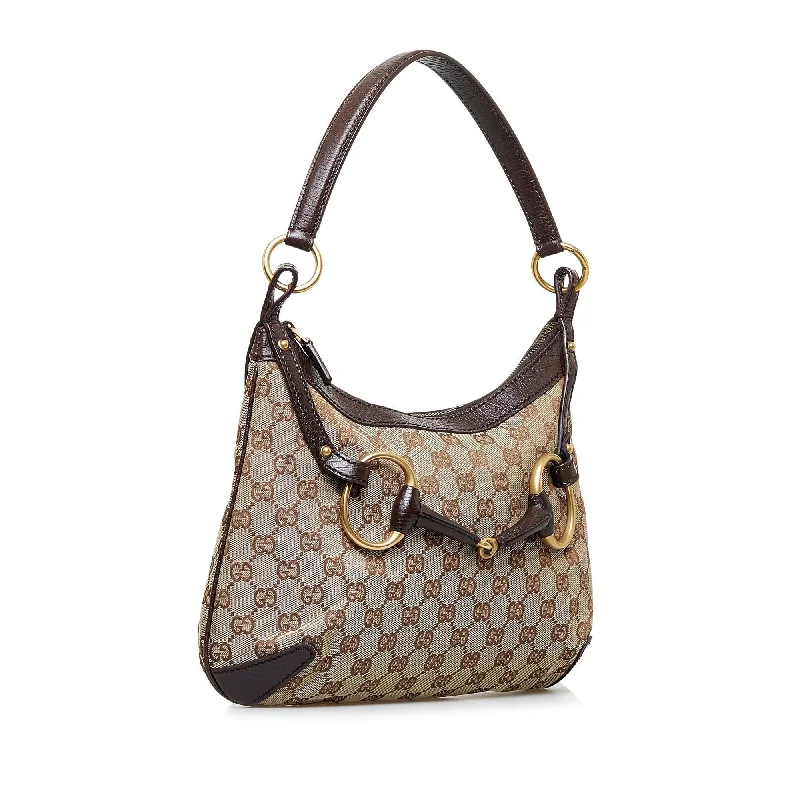 Durable And Fashionable Bags For Daily Use Gucci GG Canvas Horsebit Hobo Bag (SHG-3vKr0U) Durable And Fashionable Bags For Daily Use Gucci GG Canvas Horsebit Hobo Bag (SHG-3vKr0U)