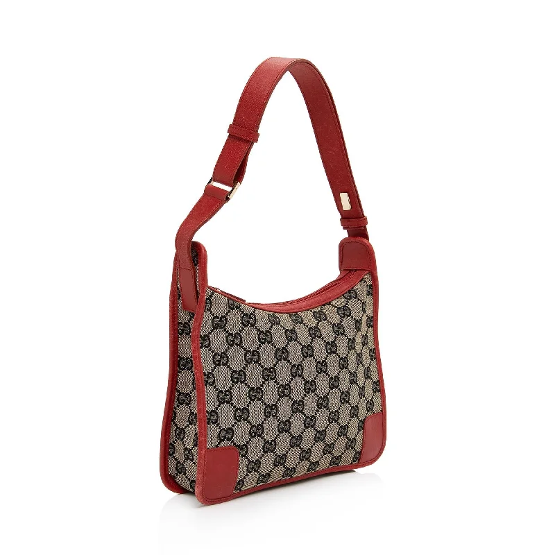 Inspired Bags For Modern Sophistication Gucci GG Canvas Square Small Hobo (SHF-YQ7fDI)