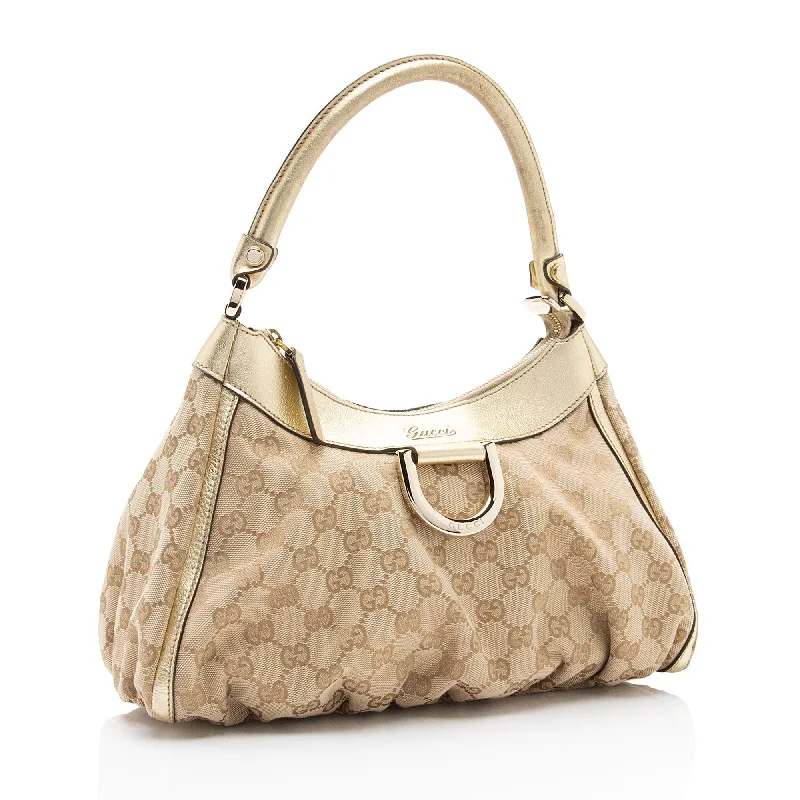 Rustic Bags For Outdoor And Nature-Inspired Looks Gucci GG Canvas Metallic Leather D Ring Small Hobo (SHF-nI1P2Q) Rustic Bags For Outdoor And Nature-Inspired Looks Gucci GG Canvas Metallic Leather D Ring Small Hobo (SHF-nI1P2Q)