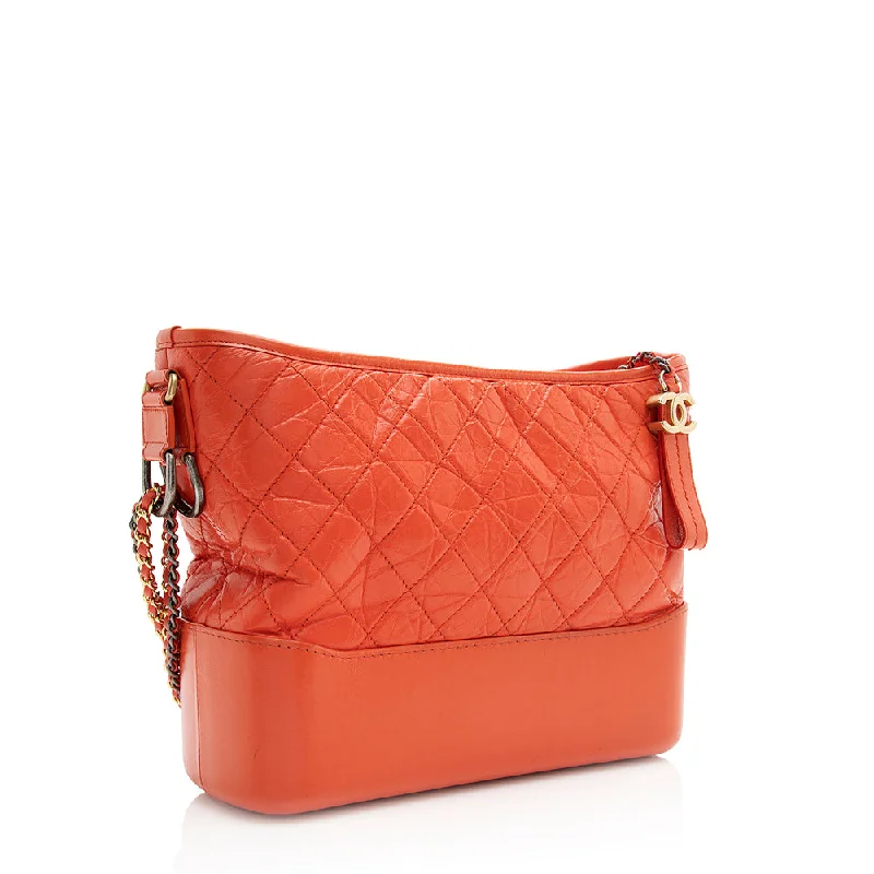 Clearance Bags For Budget Shoppers Chanel Metallic Aged Calfskin Gabrielle Medium Hobo (SHF-20395)