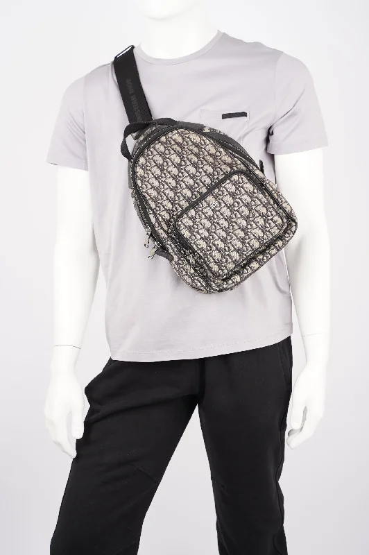 Glamorous Bags For Evening Events And Parties Christian Dior Mens Mini Rider Sling Bag Oblique