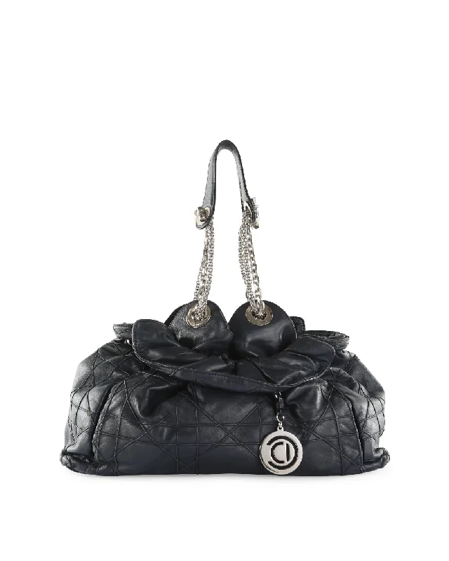Flash Sale On Premium Bags CHRISTIAN DIOR Navy Blue Cannage Leather Le Trente Hobo Bag Flash Sale On Premium Bags CHRISTIAN DIOR Navy Blue Cannage Leather Le Trente Hobo Bag