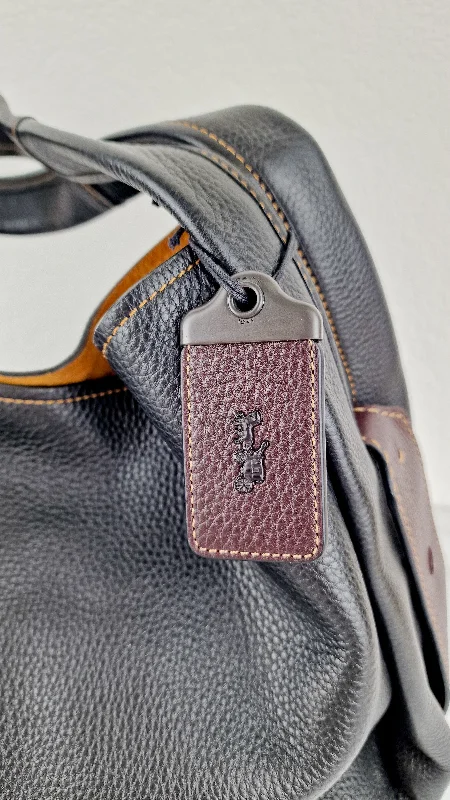 Seasonal Clearance Bags For Summer Coach 1941 Bandit Hobo 39 Bag in Black and Oxblood - Pebble Leather - 2 in 1 handbag - Coach 86760 Seasonal Clearance Bags For Summer Coach 1941 Bandit Hobo 39 Bag in Black and Oxblood - Pebble Leather - 2 in 1 handbag - Coach 86760
