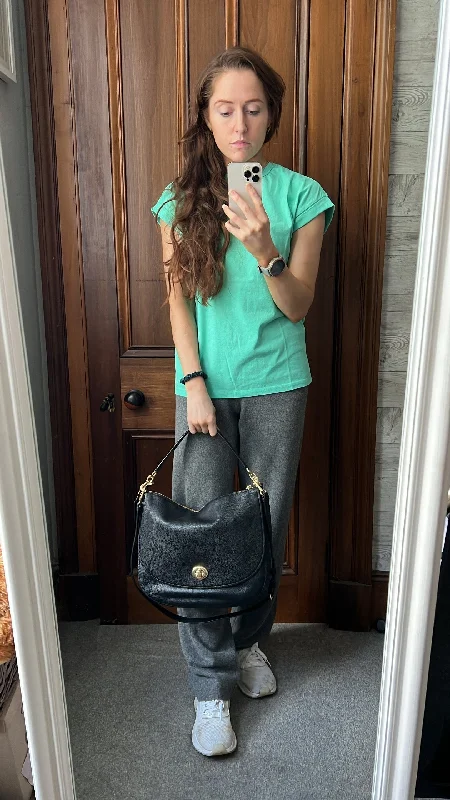 Luxury Seekers Coach Black Shoulder Hobo Bag