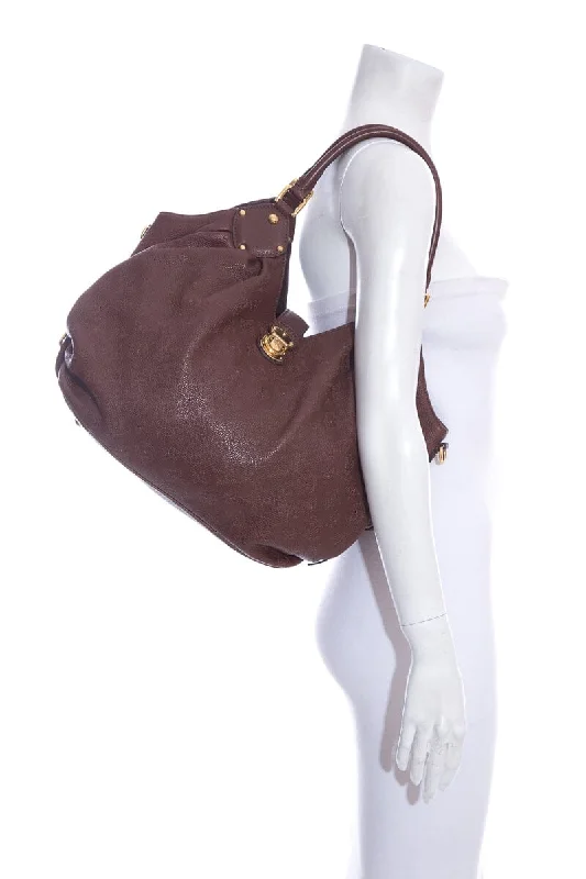 Modern And Limited-Time Offer Bags Louis Vuitton Brown Leather Monogram Mahina Hobo Handbag Modern And Limited-Time Offer Bags Louis Vuitton Brown Leather Monogram Mahina Hobo Handbag