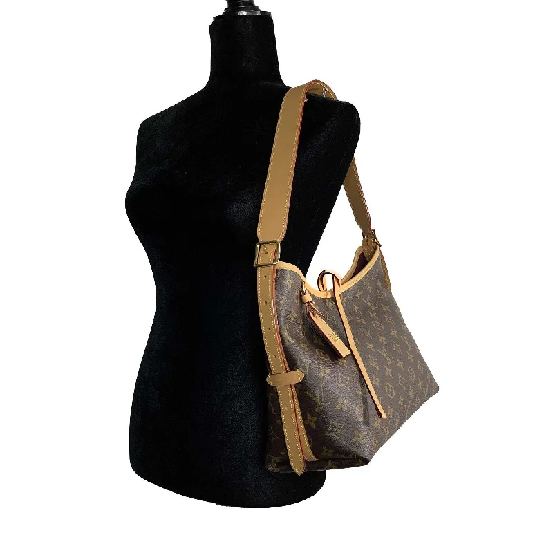 Anti-Theft And Budget-Friendly Bags LOUIS VUITTON CarryAll Hobo Monogram Canvas PM Handbag