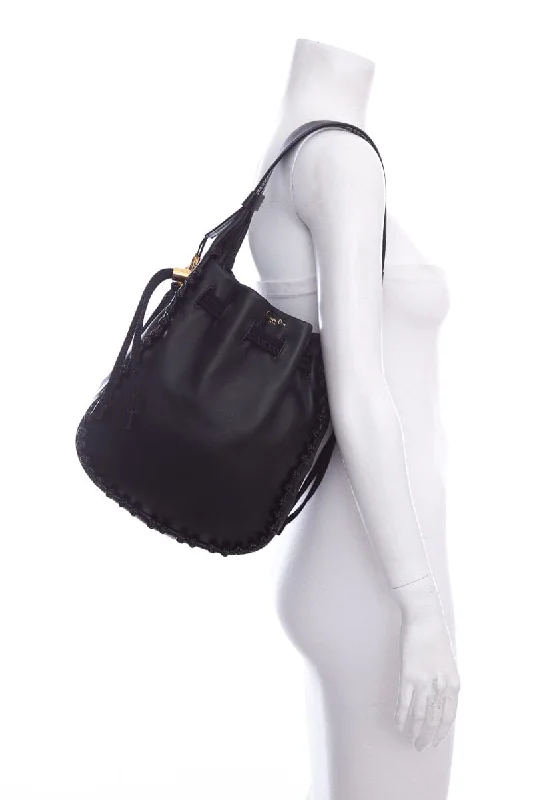 Eco-Friendly Bags With Promotions Dior 2023  Black Hobo Bucket Handbag in Lambskin