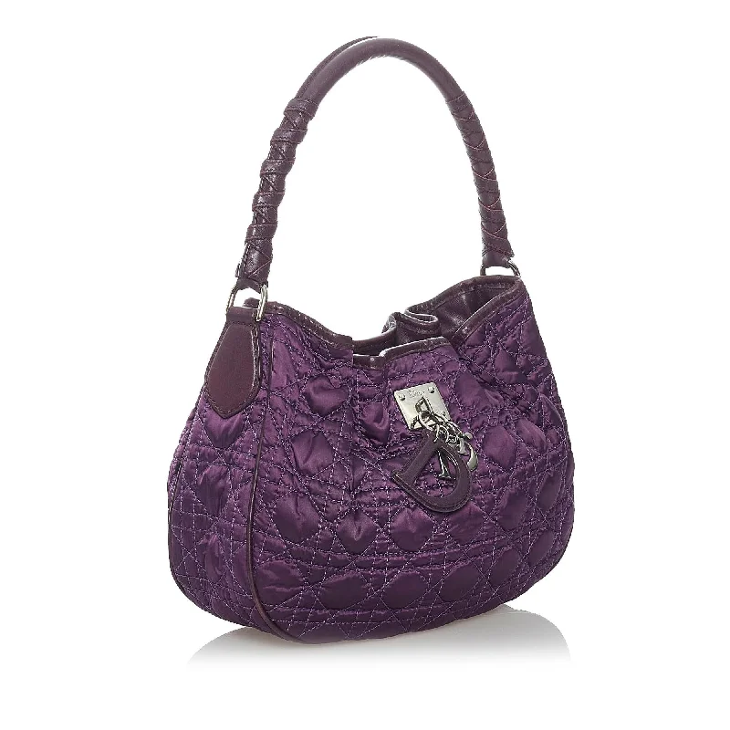 Lightweight Bags With Clearance Prices Dior Cannage Nylon Hobo Bag (SHG-30081)