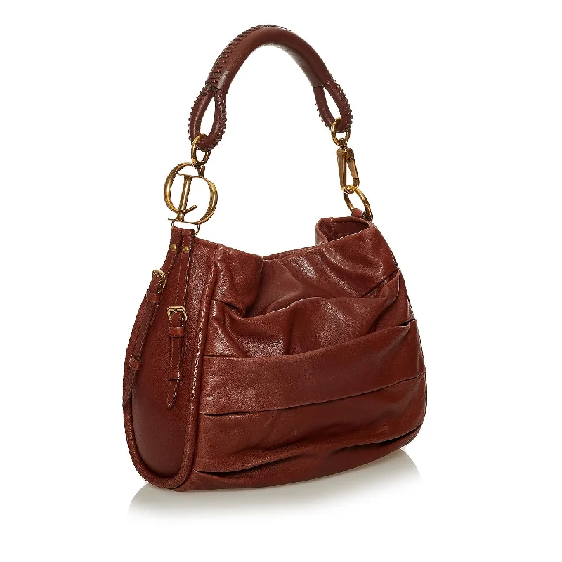 Stylish Bags For Fashion Bloggers With Promotions Dior Leather Lambskin Libertine Hobo (SHG-28523)
