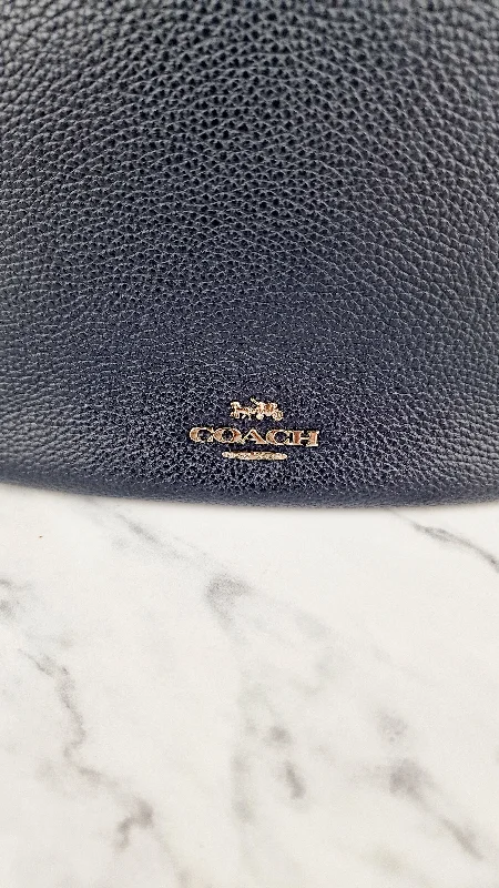 Genuine Bags On Clearance Sale Coach Sutton Hobo Bag in Navy Blue Pebble Leather - Shoulder Bag - Coach 35593