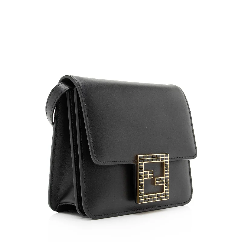 Bags For Urban And Trendy Looks Fendi Calfskin Crystal Fab Small Crossbody Bag (SHF-23094)