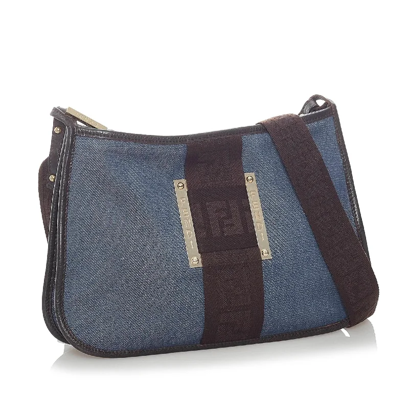 Bags For Minimalist And Functional Design Fendi Denim Crossbody Bag (SHG-31900)