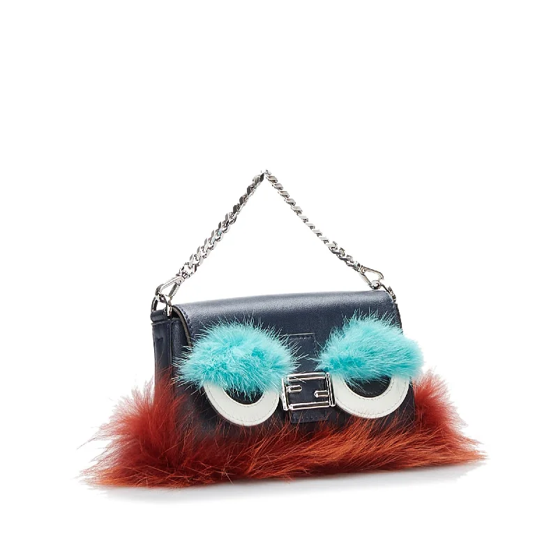 Discounted Designer Bags On Sale Fendi Micro Monster Crossbody (SHG-hsUQ3D)