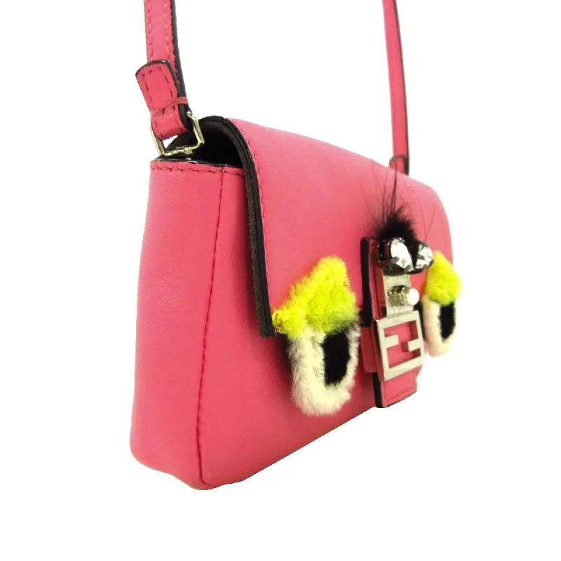 Eco-Friendly Bags With Discounts Fendi Monster Leather Crossbody Bag (SHG-32005)