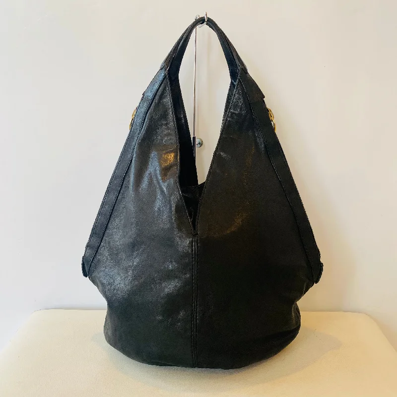 Eco-Friendly Bags For Sustainable Fashion Lovers GIVENCHY Tinhan Leather Hobo Medium Black