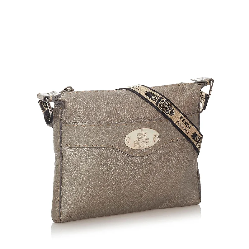 Affordable Bags For Budget Shoppers Fendi Selleria Leather Crossbody Bag (SHG-27845)