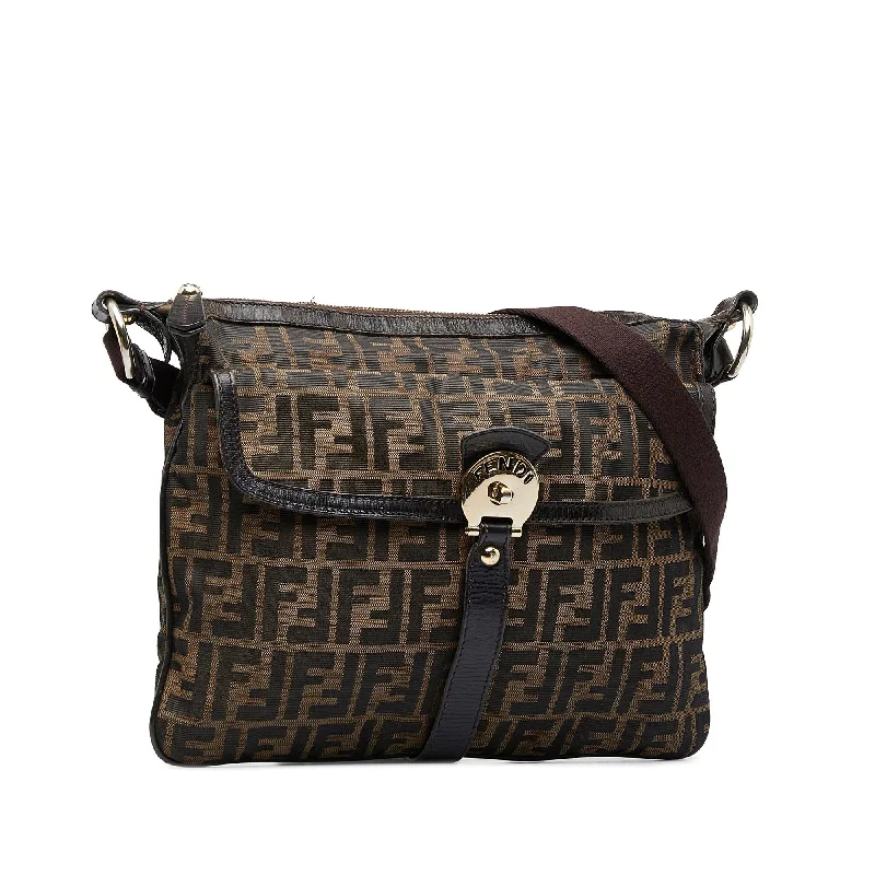 Elegant And On-Sale Evening Bags Fendi Zucca Chef Zip Crossbody (SHG-VwoC0T)