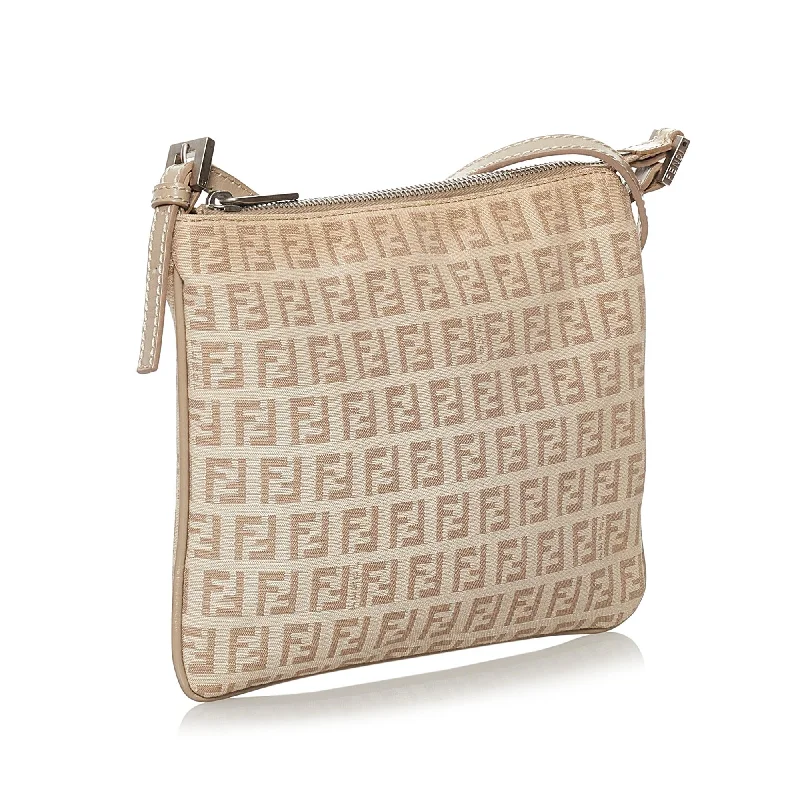 Eco-Friendly Bags With Promotions Fendi Zucchino Canvas Crossbody Bag (SHG-31621)
