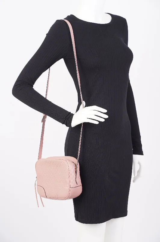 Bags With Discounts Gucci Bree Crossbody Pink Leather