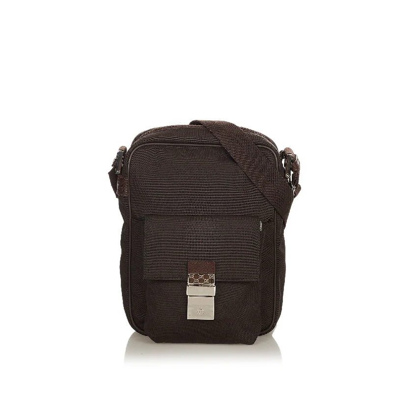 Lightweight And Functional Bags For Travel And Work Gucci Crossbody Bag Brown Canvas
